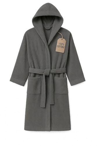 Leonardo Home accappatoio uomo donna 100% cotone lungo