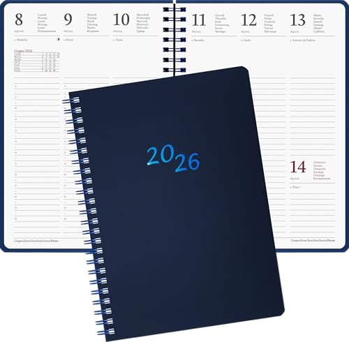 Purepaper agenda 2026 settimanale 12 mesi gennaio dicembre