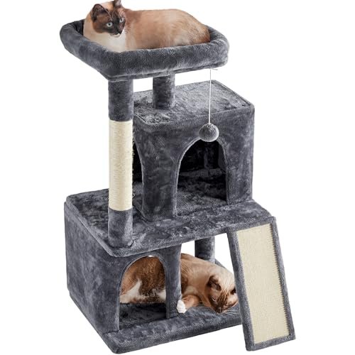 Yaheetech tiragraffi albero per gatti con trespolo grande