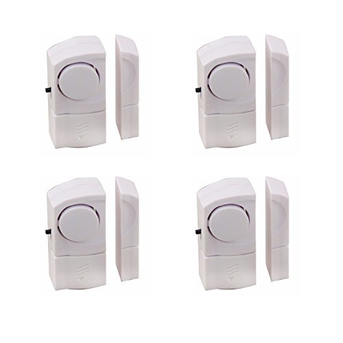 Velamp set di 4 allarmi magnetici per porte e finestre bianco