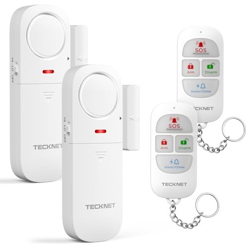 TECKNET allarme casa senza fili porta ingresso con telecomando sirena due in uno