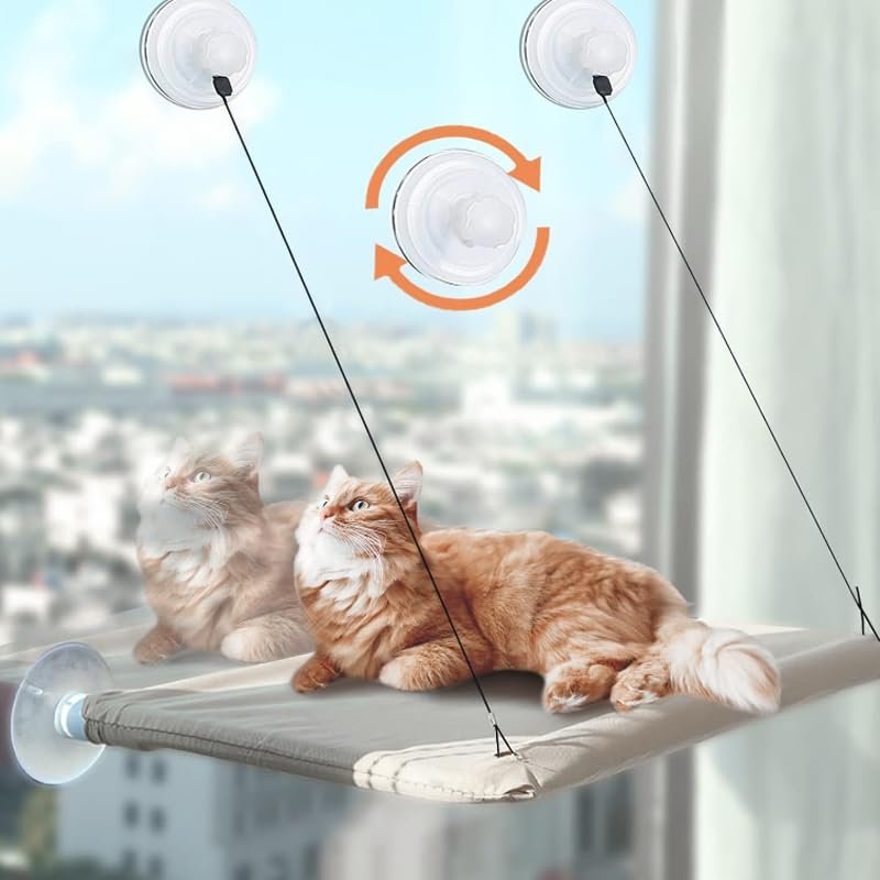 amaca gatto da finestra e mensola in tessuto resistente