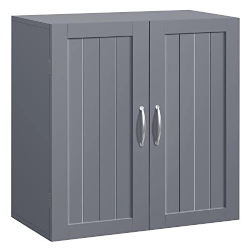 Yaheetech specchio contenitore bagno 2 porte 60x30