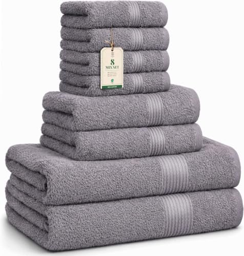 HomeBurg luxe set di 6 asciugamani cotone