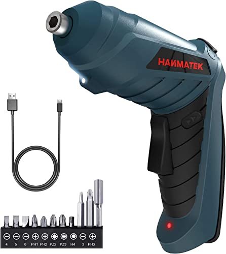 HANMATEK set di avvitatori a batteria ricaricabili con punte