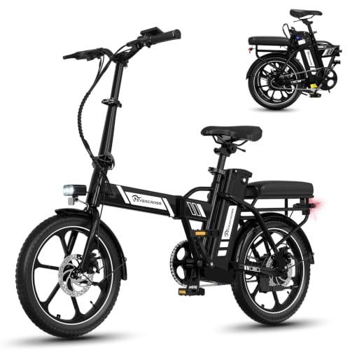 EVERCROSS EK5 bici elettrica pieghevole con batteria rimovibile autonomia 80 km