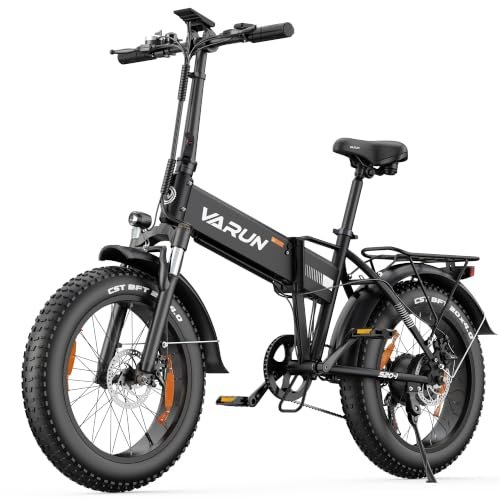 VARUN bici elettrica 20 pollici 4.0 fat tire pieghevole con doppia batteria 48V