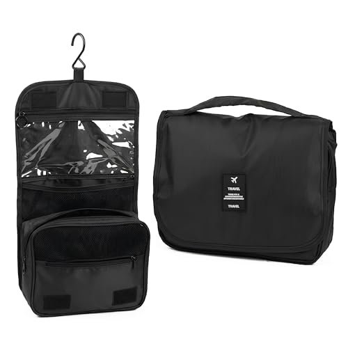 beauty case da viaggio appendibile organizer toiletry bag uomo