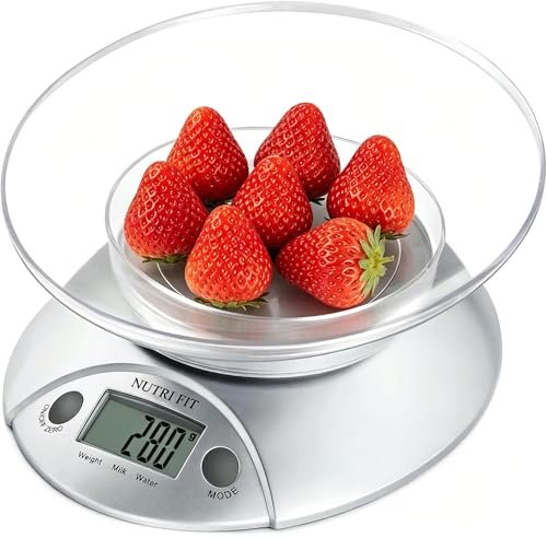 NUTRI FIT bilancia digitale alimenti con ciotola