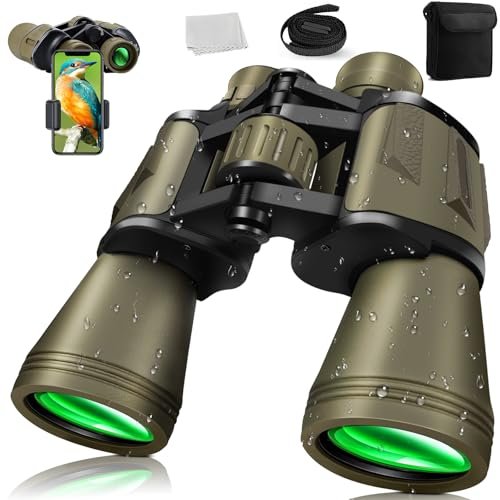 binocolo 20x50 per adulti con visione notturna impermeabile