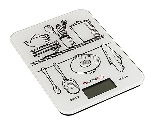 Melchioni bilancia cucina digitale ultrasottile GLASS
