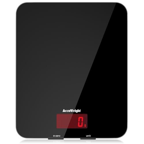 ACCUWEIGHT bilancia da cucina digitale con funzione tare 5kg