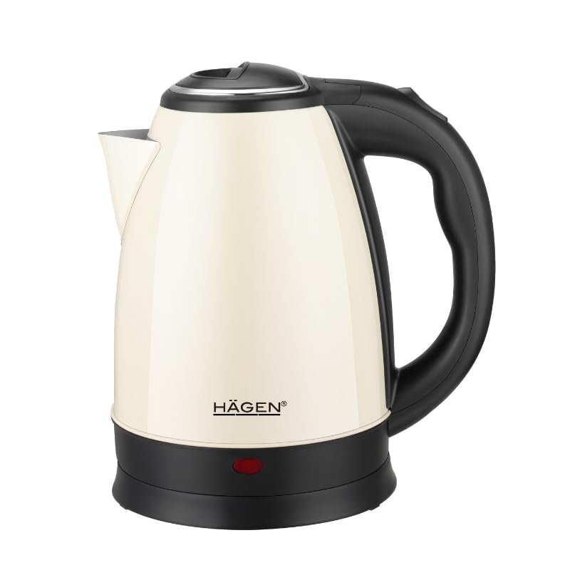 HAGEN bollitore elettrico compatto acciaio inox design