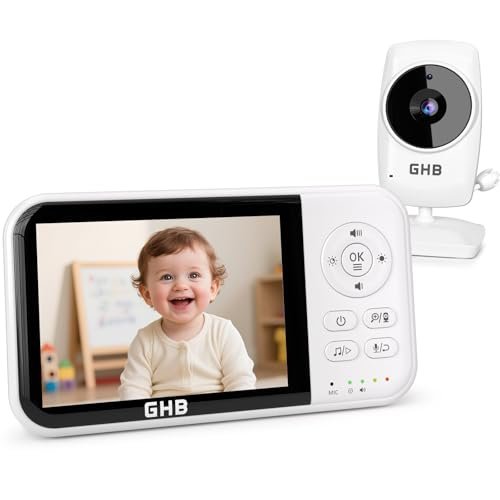GHB baby monitor video e audio 3.2 pollici 2100mAh monitor baby con telecamera