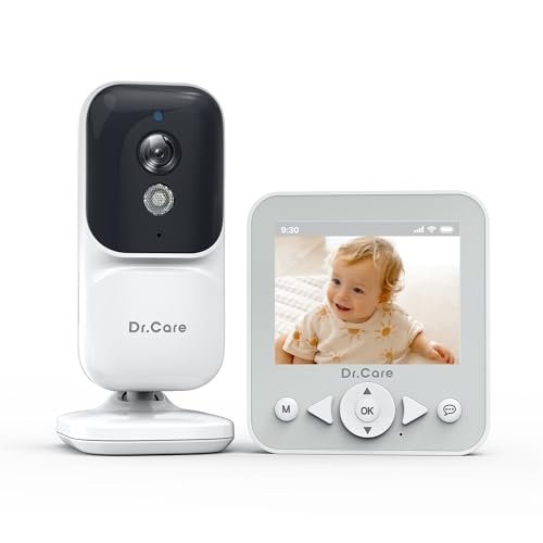 Dr.Care baby monitor video e audio senza WiFi 2.8 pollici loop video VOX 300m