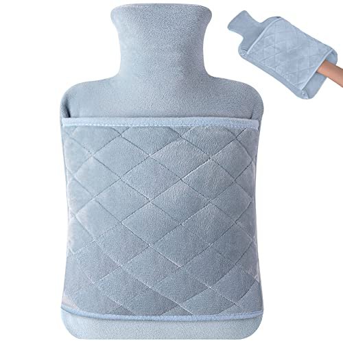 Vicloon borsa acqua calda grande 2L con copertura