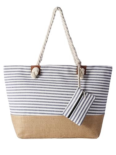 DonDon borsa da spiaggia idrorepellente con cerniera