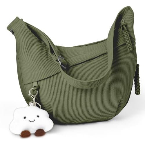 Aucuu borsa a tracolla spalla mezzaluna da donna