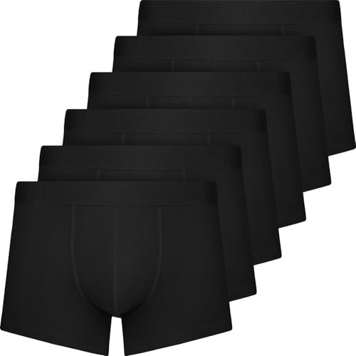 QINCAO boxer uomo cotone pettinato set 6 senza logo