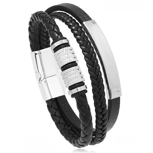 JYNXOR braccialetto uomo in pelle bracciale uomo pelle