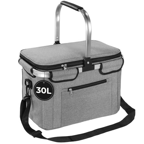 OUSFOT cestino picnic pieghevole 30L borsa termica