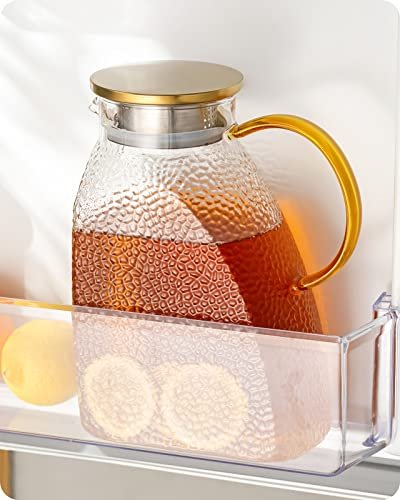 Baffect brocca acqua vetro borosilicato alto con coperchio