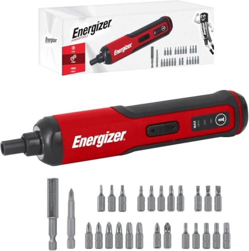 Energizer cacciavite elettrico da 3,6V con batteria ricaricabile 1500 mAh e set punte