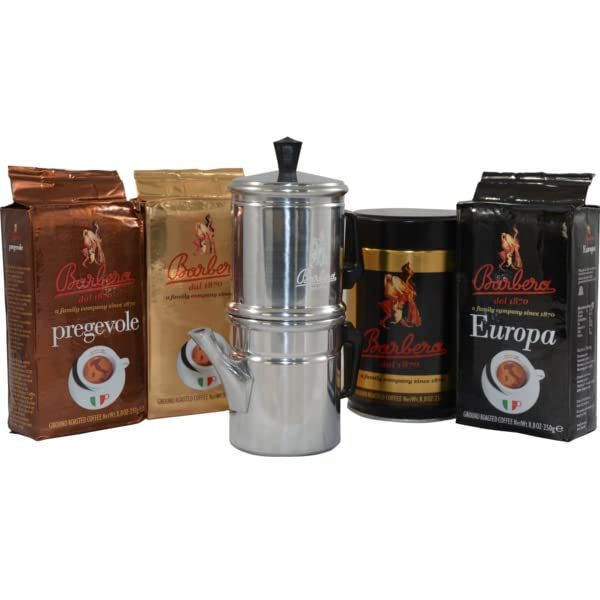 Caffè Barbera moka 3 tazze caffettiera napoletana