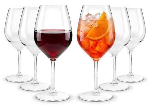 WUITOKI calici in plastica set da 6 51cl lavabili in lavastoviglie