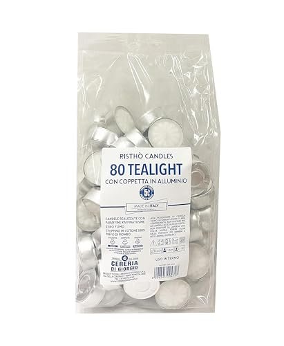 Cereria Di Giorgio 80 tealight candele bianche