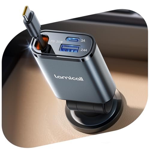 Lamicall caricatore auto 3-in-1 super compatto 50W