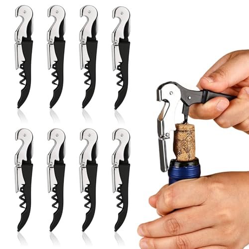 8 pezzi cavatappi professionale 3 in 1 vino