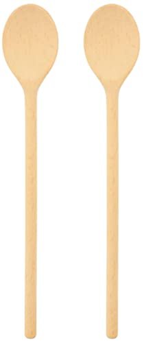 Teemando 2 cucchiai da cucina in legno ovale 25 cm
