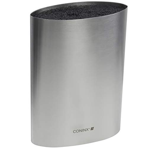 Coninx Saporo ceppo coltelli vuoto inox porta coltelli in acciaio