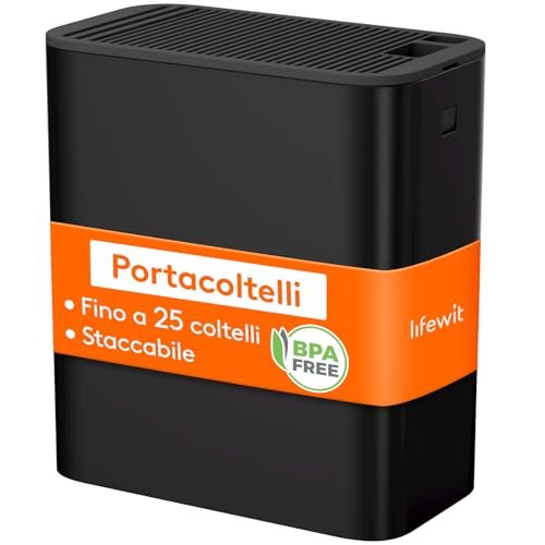Lifewit ceppo portacoltelli senza coltello supporto universale extra capiente