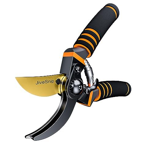 JiveSnip forbici da giardino premium in titanio cesoie bypass