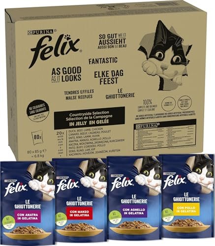 Felix le ghiottonerie 2 cibo umido gatti adulti 80