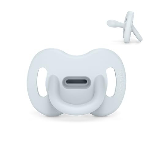 Suavinex ciuccio tutto in silicone 0/6 mesi color essence azzurro