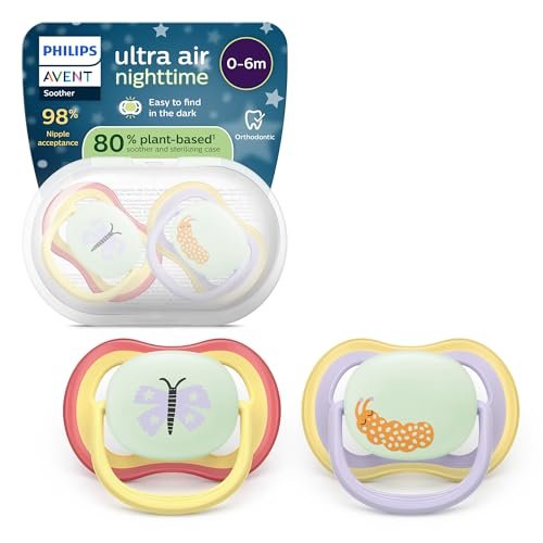 Philips avent ultra air nighttime ciuccio design ortodontico