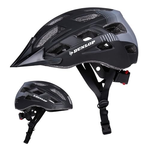 DUNLOP casco bicicletta con luce integrata