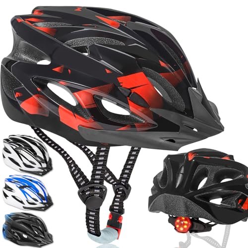 NXPZ casco bici adulti con luci LED 3 modalità