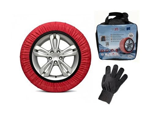 Bricozone calze da neve auto omologate EN 16662 1 trazione antiscivolo facili da montare