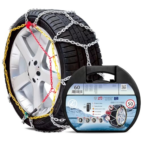 Bricozone catene da neve auto macchina in metallo 9 mm omologate montaggio rapido