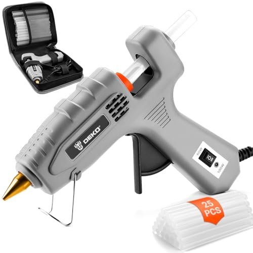 DEKO pistola colla a caldo 60/100W doppia temperatura silicone