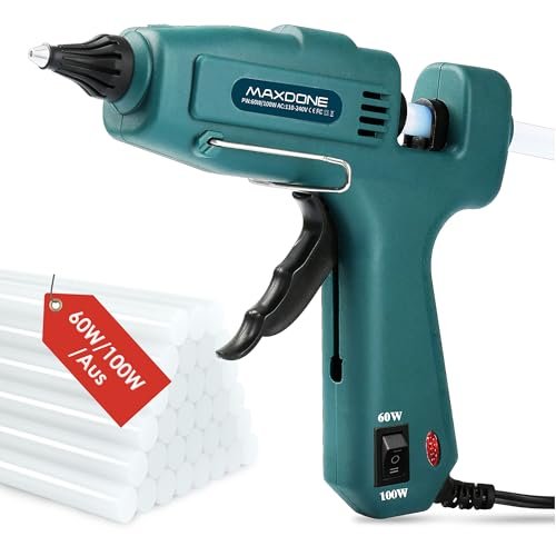 MAXDONE pistola colla a caldo 60W 100W con chiusura a clic