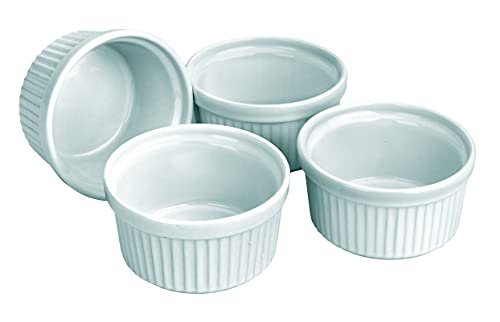 IBILI set 4 ramequin 9cm cocotte ceramica
