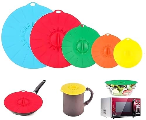 Voarge coperchi in silicone per pentole padelle tazze e microonde