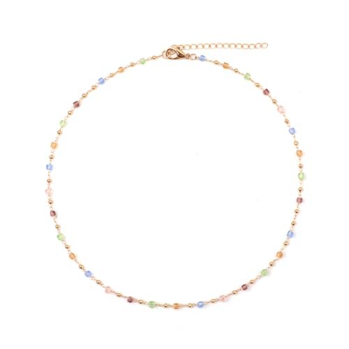 XIHIRCD collana con perline colorate per donna
