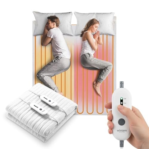 Wintem comfy coprimaterasso elettrico matrimoniale 160x140 cm