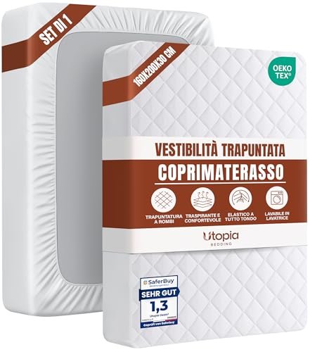 Utopia Bedding coprimaterasso trapuntato 160x200